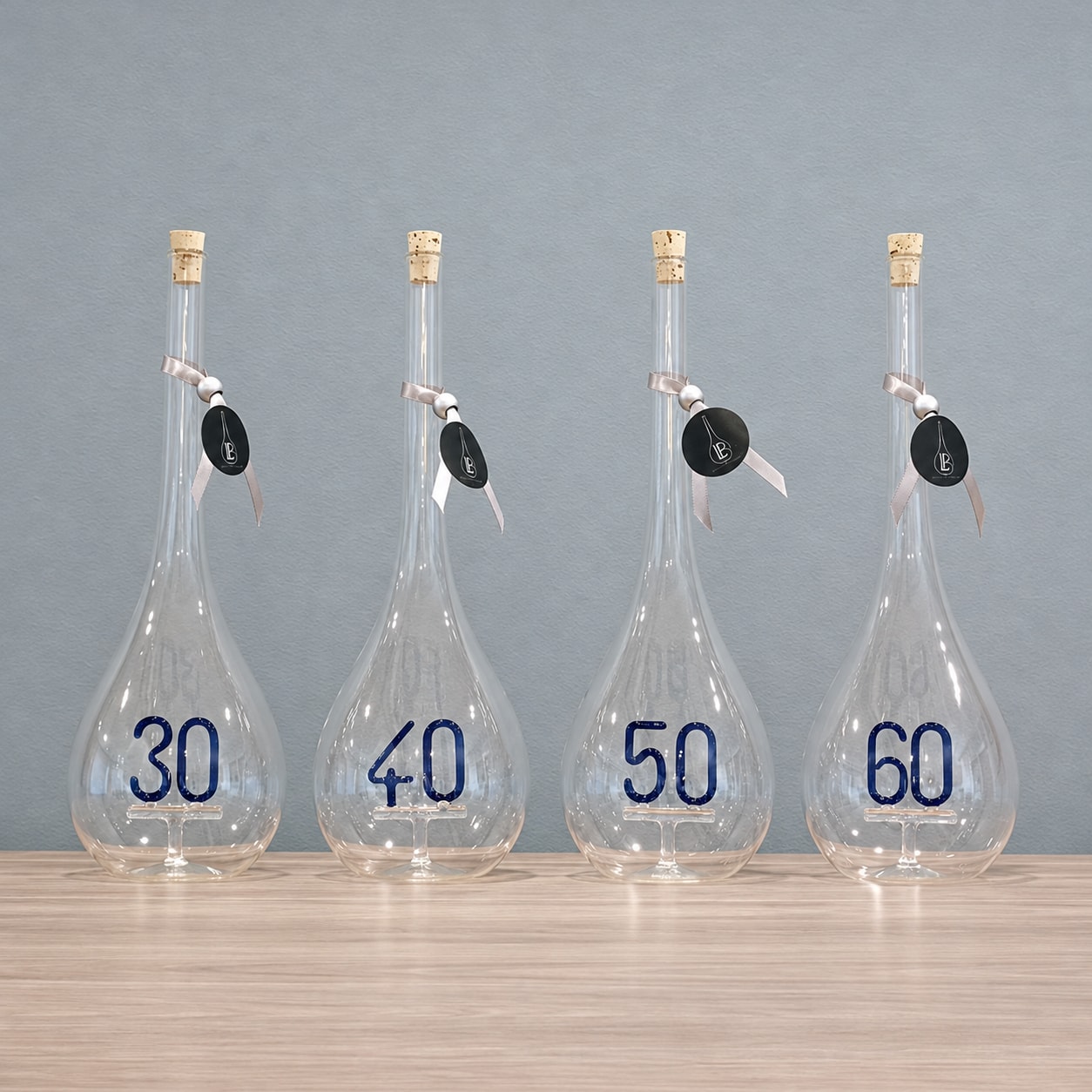 Anniversary motif bottles