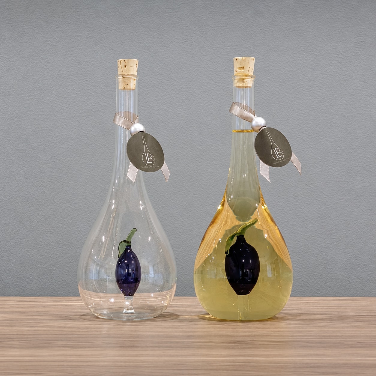 Fruit motif bottles