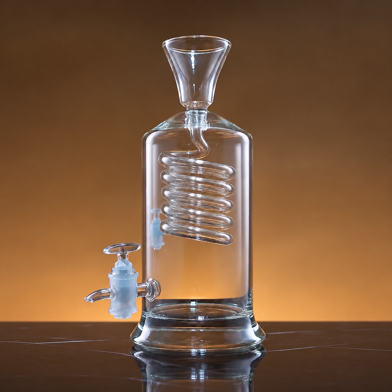 Spiral tap dispenser